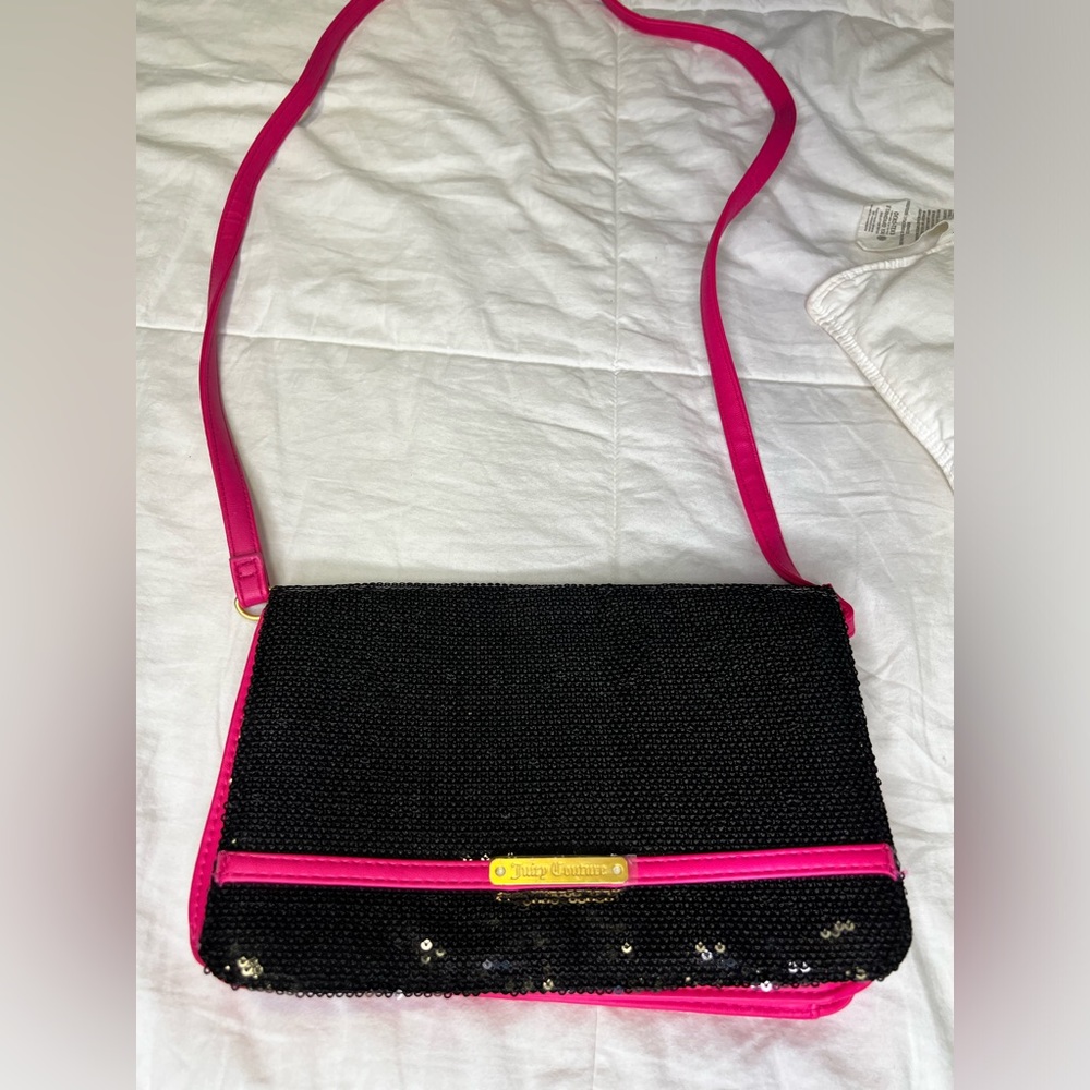 Juicy couture crossbody sequin flap small bag